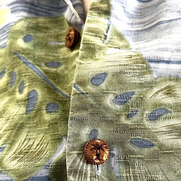 Jamaica Jaxx Hawaiian Silk Tropic print shirt sz Large - Picture 5 of 5